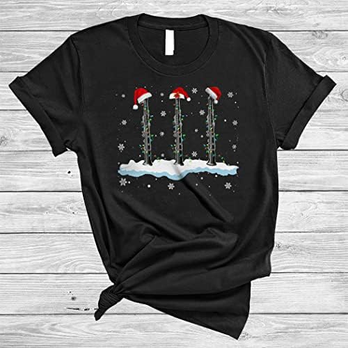 Дедо Oboe Смешно Божиќ Светла Музички Инструменти Играч Љубовник Подароци Унисекс T-Shirt