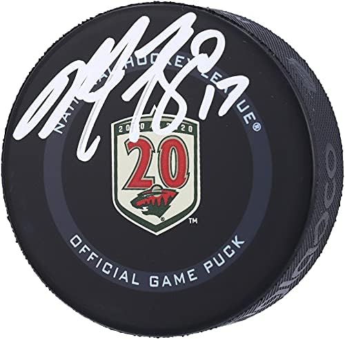 Марко Foligno Минесота Диви Autographed 20-Годишнината Сезона Службен Игра дух пакостник - Autographed NHL Пакови