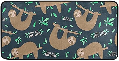 Не се Лизга Спалната соба Површина Тепих Мат Поспан Sloths Удобност Кат Тепих Бања Килим Doormat за Дневна Соба, Детска Соба, Бебе