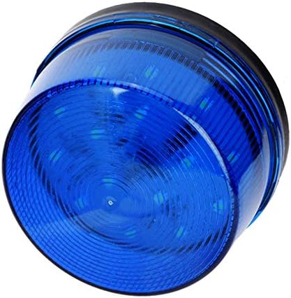 Сина LED за Итни случаи Strobe Светлина Магнетни Флеш,12V Сини LED Strobe Светилник за Итни Аларм Предупредувачки Сигнал Трепкачко