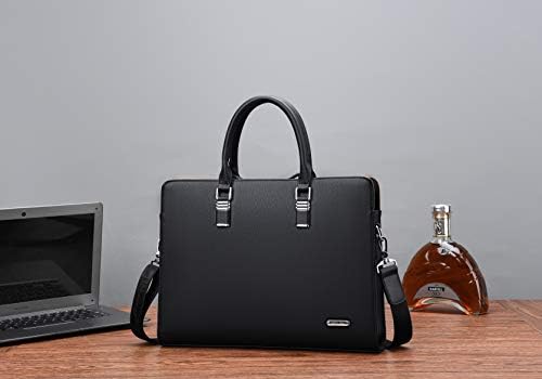 [FSD.РГ]Бизнис Торба Кожа Briefcase Рамо Бизнис Лаптоп Торба за Мажи
