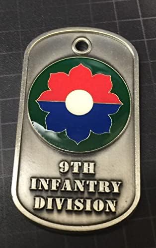 Изборот Симболи 9-ти Пешадиски Поделба Engravable НИ Војска на 9-ти ID Ch Cn 50mm (Овие Insignia Совршено Ќе се Дополнуваат Вашата