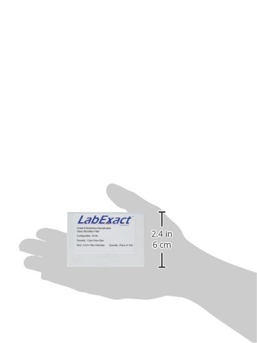 LabExact 1200218 Одделение Б Стакло Микрофибер Филтер, Binderless Borosilicate Стакло, 1.0 µm, 2.4 cm во Пакување од 100)