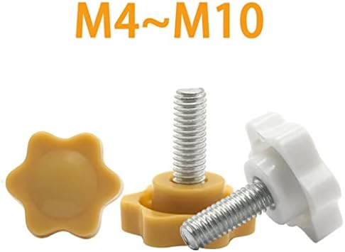 5/10pcs M4 M5 M6 М8 M10 Иконата Ѕвезда во Облик на Главата Тема Стегање Завртка Гром Knob за Индустрија Опрема Пластични Јаглероден Челик (Боја : Б 30мм (10pcs), Големина : М8(Глава 32-