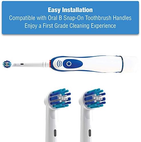 BrushIt 8 Pack Замена Глави Вклучувајќи Капаци Компатибилен со Орален Б Замена Глави Електрична Четка за заби