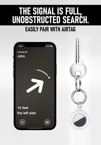 Јасен Случај со Keychain за Apple Airtag - Заштитни Случај и AirTag Држачот за Клучеви, Вреќи - 3 Бои се на Располагање, Отпорни,