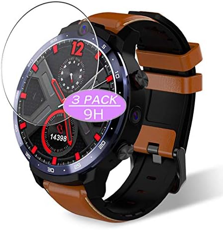 [3 Pack] Synvy Калено Стакло Екран Заштитник, Компатибилен со Smartwatch Smart Watch LEMFO LEM12 9H Филм Заштитници