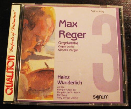 Макс Reger - Orgelwerke 3 (со Хајнц Wunderlich) CD - 1990 Signum Евиденција (Германија)