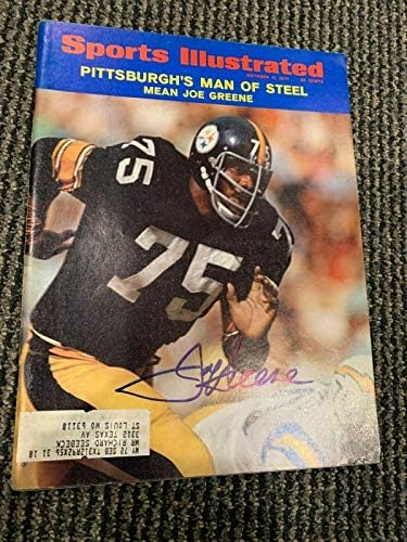 1971 Спорт Ѕ Џо Грин Питсбург Steelers Потпишан Списание Jsa Секретар - Autographed МАК Списанија