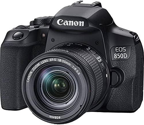 Canon EOS 850D / Бунтовнички T8i dslr фото Камера со 18-55мм f/4-5.6 Зум Објектив + ZeeTech Додаток Пакет, SanDisk 64GB Мемориската
