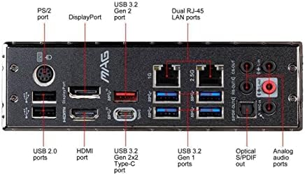 MSI МАГ Z490 Tomahawk Игри Плоча (ATX, 10 Генерација Intel Core, LGA 1200 Приклучок, DDR4, СП, Dual М. 2 Слотови, USB 3.2 Генералот