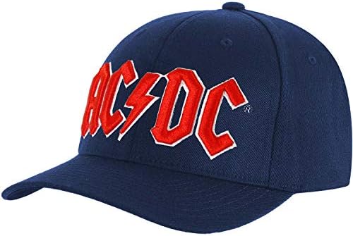 Ac/dc Мажите Бејзбол Капа: Црвена Logo (Сина)