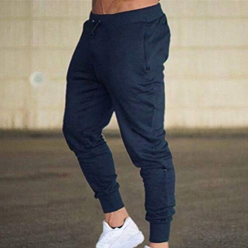 GOODTRADE8 Мажите Фитнес Тренинг Панталони Тенок Секојдневен Sweatpants Мали Нога Панталони Мажите