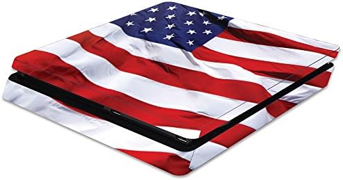 MightySkins Кожата Компатибилен со Sony PS4 Тенок Конзола - Американското Знаме | Заштитна, Трајни, и Уникатни Винил Decal заврши