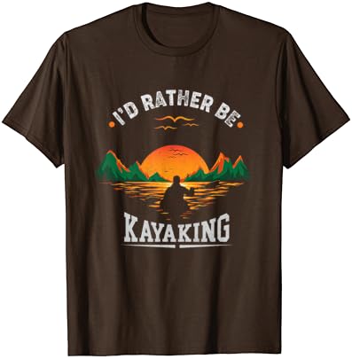 Јас повеќе БИ сакале да Бидат Во Езерото Kayaking Кошула Kanuing на Езерото T-Shirt