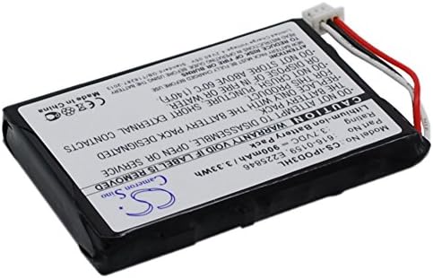 3.7 V 616-0159, E225846 Заменетата Батерија Li-ion Пак Одговара за pple iPod 10GB M8976LL/A, iPod 15GB M9460LL/A, iPod 20GB M9244LL/A,