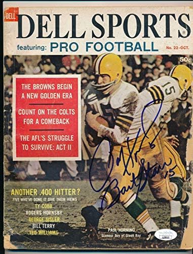 Павле Hornung/Барт Стар Packers Потпиша/Авто 1961 Година, Dell Спортски Магазин JSA 57616 - Autographed МАК Списанија