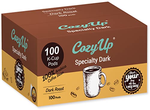 CozyUp 100-Count Специјалност Темно Печено Мешавина на Кафе Парчиња за Keurig К-Купот Brewers, Темно Печено