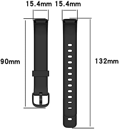 FFENFEI Еластична Види Бенд Компатибилен за Fitbit Luxe, Паметни Watchband Хривнија Меки Силиконски Замена Спортски Гумена Рака Wristband