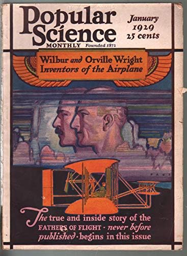 Популарната Наука 1/1929-Wright Брат-Граф Zeppelin-клучното прашање-ВФ