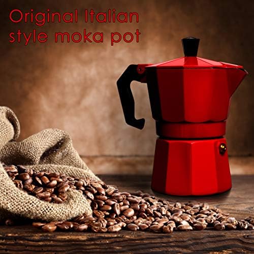Mixpresso Алуминиум Moka шпоретот кафематот Со Кригла, Moka Тенџере кафематот за Гас и Електрична Печка Врвот, Класичен италијански