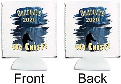 PixiDoodle големата чекор 2020 Дипломирањето Пијалоци и Може да Ладилници - Sasquatch Класа на 2020 година Карантин (12 оз, 12 Парчиња)