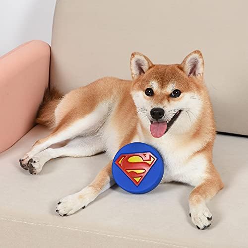 DC Comics Суперхерој Логото Винил Писклив Куче Играчка| Гума Писклив Куче Играчки, Одлична за Сите Кучиња | Суперхерој Куче Играчки