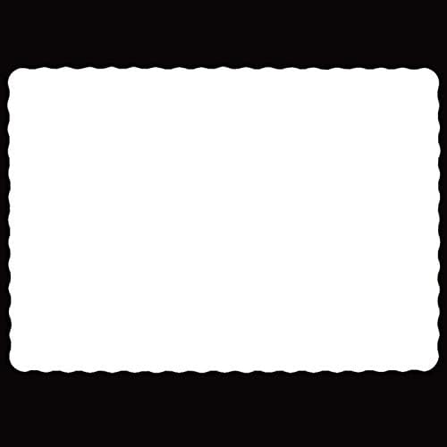 Правоаголникот за Еднократна употреба Хартија Placemat (100 Pack) - 10 x 14 Инчи Бела Еко-пријателски Тешка тежина од 60 фунти хартија