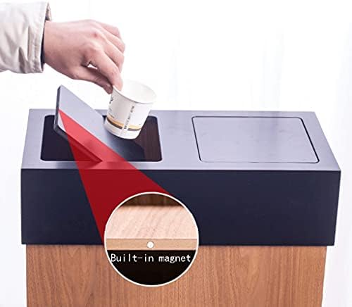 Ѓубре Рециклирање Кутии за Цврсто Дрво Ѓубре Може да Кутии за Чување на Отпадот со Дрвени Притисок Прстен Мал Плоштад Wastebasket