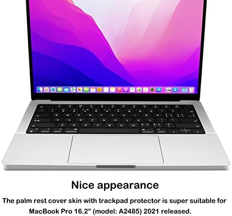 Arisase Премиум Дланка Остатокот Покрива Кожата со Trackpad Заштитник за MacBook Pro со 16 М1 Pro/М1 Max Чип 2021 Ослободен (Модел: