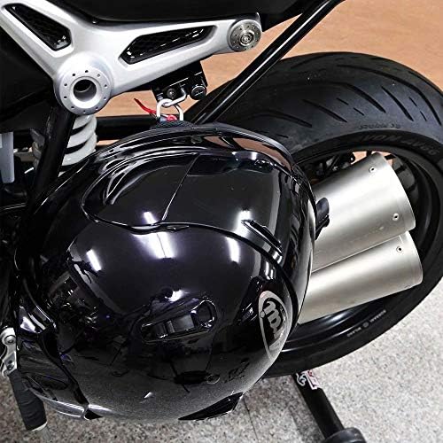 GUAIMI Мотоцикл Шлем Заклучување на Анти-Кражба Шлем Security Кодот за Р Девет Т 2014-2020 Р Девет Т Скремблер 2014-2020 -Црна-Левата