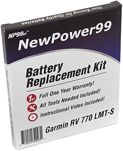 NP99sp Батерија за Полнење за Garmin RV 770 LMT-S со Алатки, Како-за Видео и Продолжи Животот на Батеријата