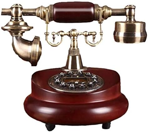 Античкиот Телефон Цврсто Дрво На Дланка-Бесплатни Hands-Free Светлото Повикувачот Се Прикаже Почетниот Мода Креативни Канцеларијата
