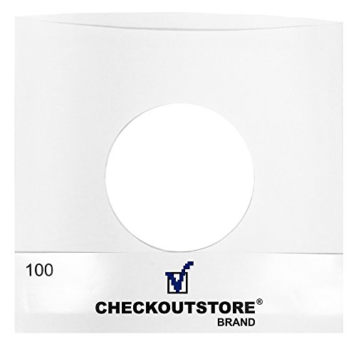 CheckOutStore (100) Хартија Рекорд Внатрешна Ракави, со Дупка за 7 Винил 45 ВРТЕЖИ во минута Евиденција (Стандард)