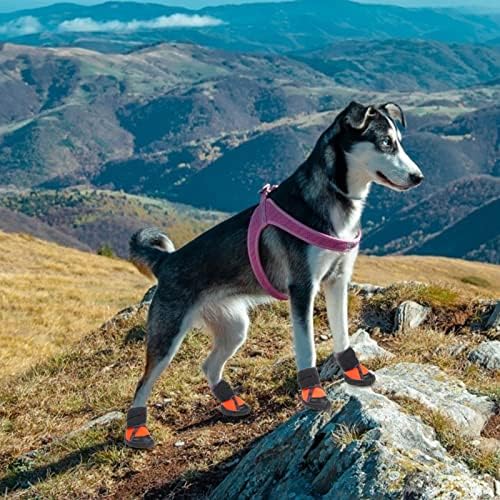 MORVIGIVE Куче Пешачење Трчање 4 КОМПЈУТЕРИ, Отворено Милениче Чизми Патики со Солиден Пропадна-Доказ Единствена & Прилагодливи Рака,