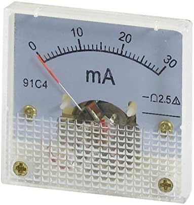 X-DREE 91C4 DC 0-30mA Класа 2.5 Точноста Аналогни Ammeter Amperemeter Мерач(Calibro amperometro analogico amperometro analogico на