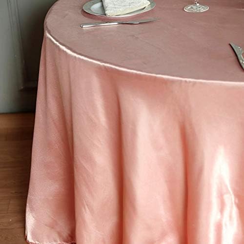 BalsaCircle 108-Инчен Прашливи се Зголеми Круг Сатен Tablecloth Табела Покрие и Постелнина за Свадба Партија Угостителство Кујна