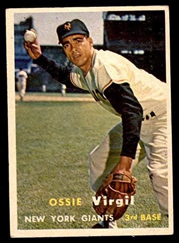 1957 Topps 365 Ossie Вергилиј Њујорк Гиганти (Бејзбол Картичка) ВФ/EX Гиганти