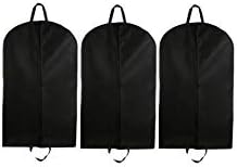 Tuva Дише Крзнено Палто & Одговараат/Фустан Облека Торба, 3 Pack, 60 Црно, со Рачки Tuva Inc.