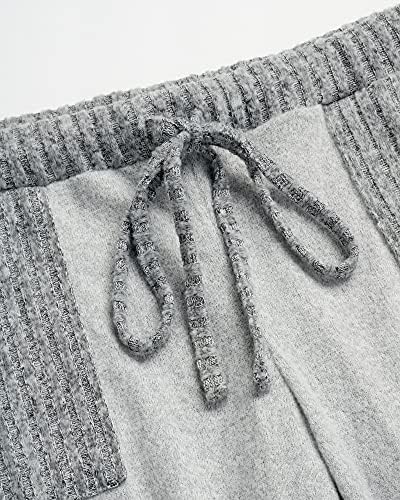 Среќа Бренд на Жените Pajama Панталони - Спиење и Дневна Hacci Jogger Sweatpants (Големина: S-XL)