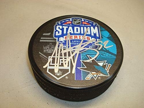 Мет Ирвин Потпишан Сан Хозе Ајкули 2015 Стадион Серија Хокеј дух пакостник 1C - Autographed NHL Пакови