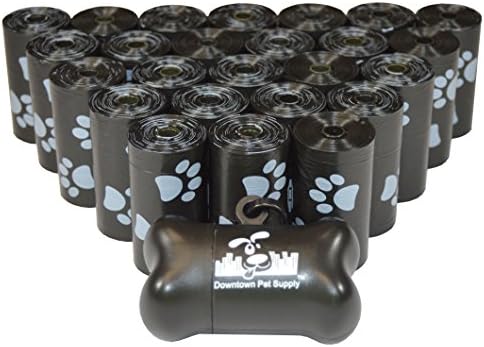 500 Милениче Отпад Кеси, Куче Отпад Кеси, најголемиот Дел Измет Кеси со Поводник Клип и Коските Торба Фармацевт - (500 Кеси, Црна
