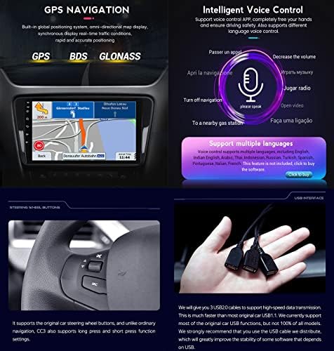 ADMLZQQ 2 Din Автомобил Стерео Андроид 10 Радио за Buick GL8 3 2017-2020 со Bluetooth 5.1 Вграден DSP CarPlay Андроид Auto, 10 QLED