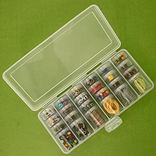 Складирање Кутија 24 Круг Јасно Тегли Контејнери Мулти-функционални Организатор Занает складирање Мушка складирање Занает садовите