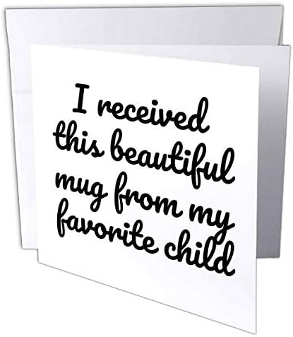 3dRose 3DRose Gabriella-Цитат - Слика од добив Оваа Прекрасна Кригла од Моите Омилени Дете Понуда - 1 Поздрав Картичка со Плик (gc_322116_5)
