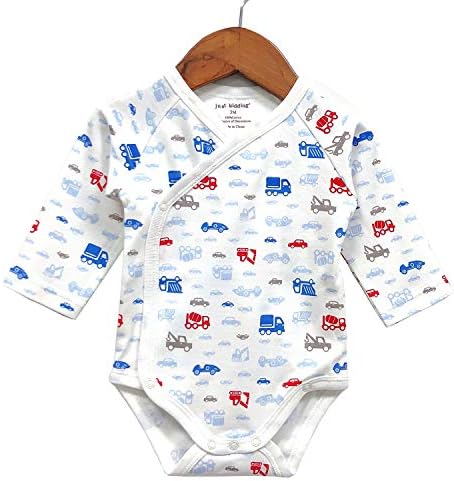 Бебе Момчиња Девојчиња Долги Ракави Кимоно Bodysuit Памук Бебе Страна-Snap Облека Пакет на Бебето Layette Сет
