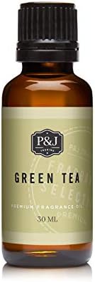 P&J Мирис на Нафта | 30ml Зелен Чај - Миризливи Масла за Правење на Сапун, Diffusers, Свеќа Одлуки, Лосиони, Haircare, Лигите, и
