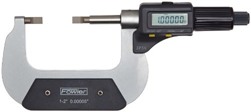 Фаулер 54-860-243 Електронски IP54 Сечилото Микрометар, 2-3/50-75mm Мерен Опсег, 0.00005/0.001 mm Резолуција, РС-232 Излез