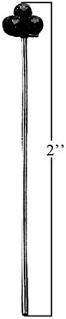 Црна Родиум Шалче 22 Guage Главата Pin со Гранулирани Совет HPR-107-2