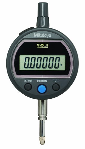 Mitutoyo 543-501 Апсолутна Соларни Digimatic Индикатор, 0-0.5/0-12.7 mm Опсег, 0.0005/0.001 mm Резолуција, Повлечи Назад
